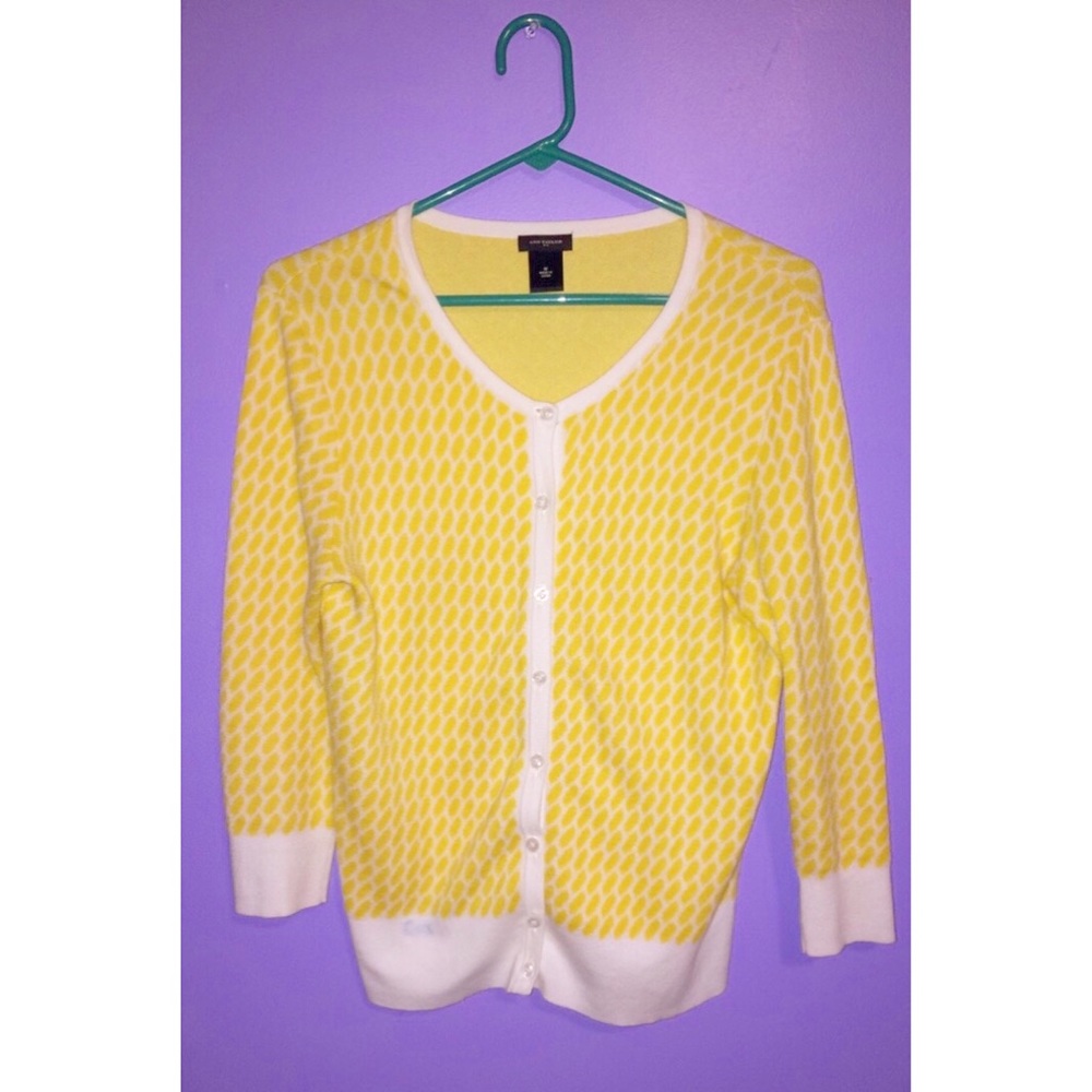 Yellow Ann Taylor Cardigan